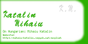 katalin mihaiu business card